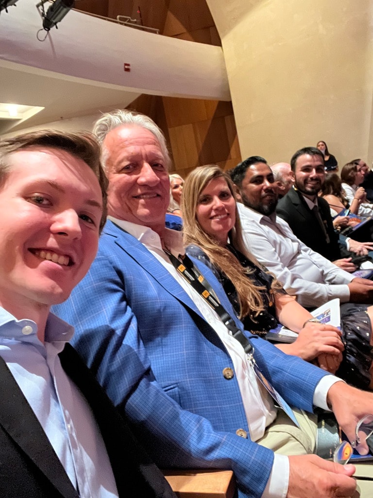 Mat Men team at the LMGI Awards ceremony